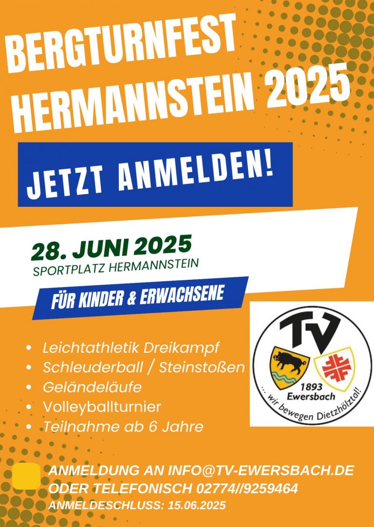Mehr über den Artikel erfahren Bergturnfest Hermannstein für Kinder und Erwachsene